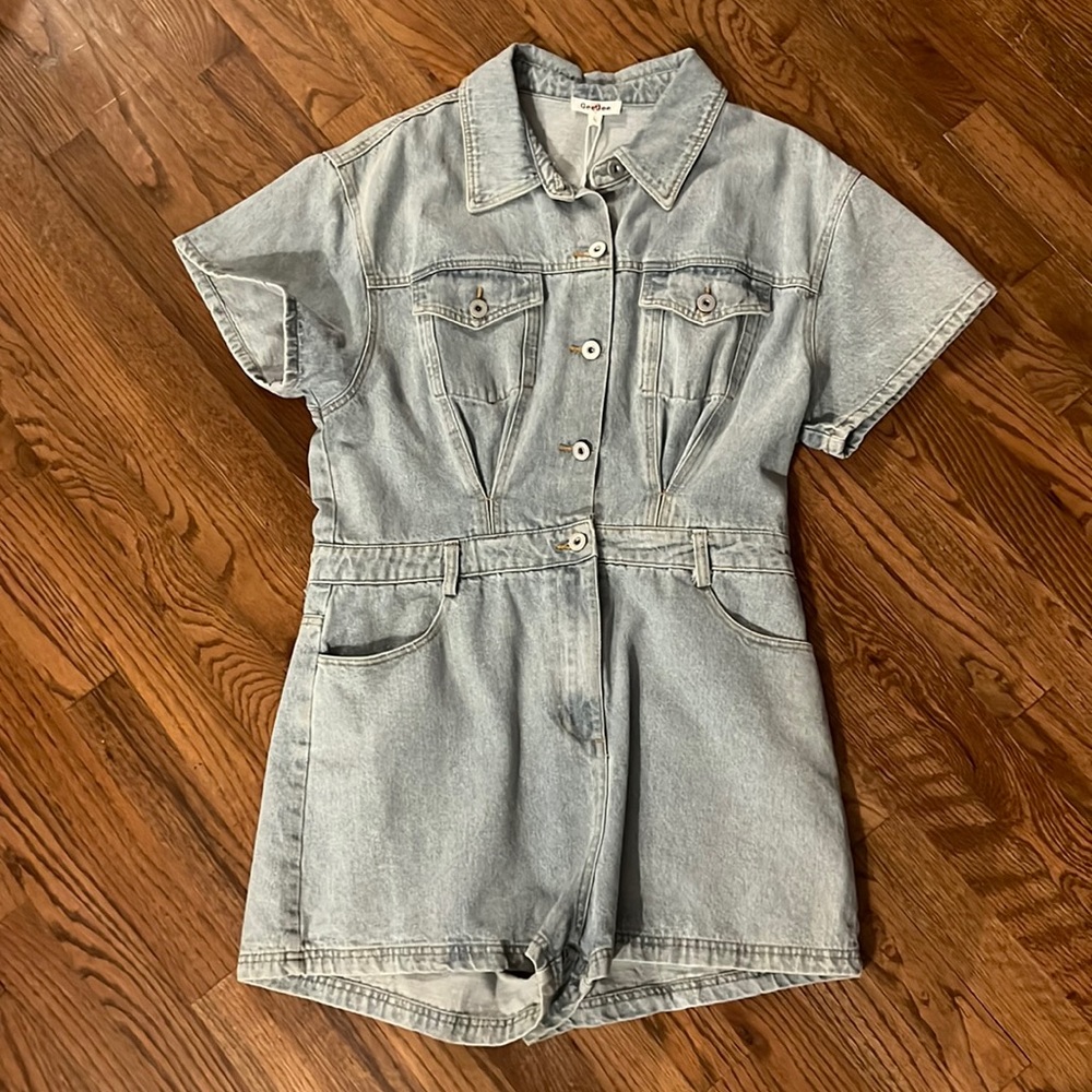 NWT Denim Romper